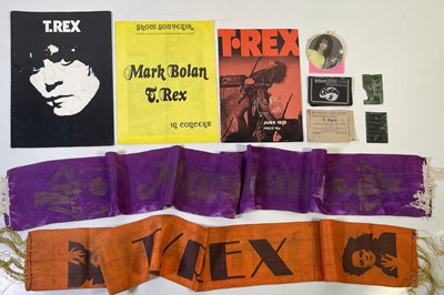 Lot 512 - MARC BOLAN / T.REX - CONCERT MEMORABILIA INC PROGRAMMES.