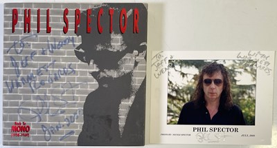 Lot 264 - PHIL SPECTOR - SIGNED 'BACK TO MONO' BOXSET AND PHOTO.