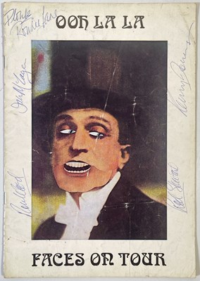 Lot 273 - FACES - FULLY SIGNED CONCERT PROGRAMME INC ROD STEWART.
