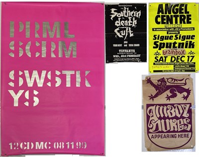 Lot 134 - POSTER COLLECTION INC SOUTHERN DEATH CULT / SIGUE SIGUE SPUTNIK / PRIMAL SCREAM.
