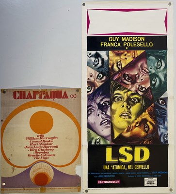 Lot 135 - 1960S COUNTER CULTURE FILM POSTERS - CHAPPAQUA (1966) / LSD (1967).