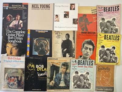 Lot 91 - 1960S MUSIC BOOKS - BLUES / BOB DYLAN / BEATLES.