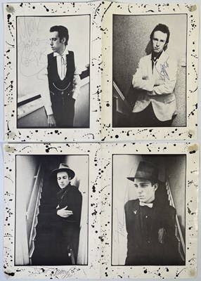 Lot 527 - THE CLASH - SIGNED PROGRAMME PAGES.