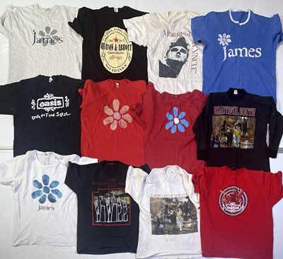 Lot 298 - MANCHESTER MUSIC - CONCERT T-SHIRTS - JAMES / OASIS.
