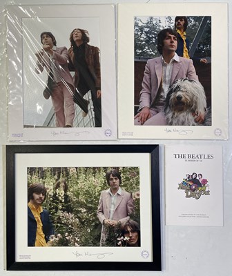 Lot 356 - THE BEATLES - MAD DAY OUT - TOM MURRAY SIGNED PROOF PRINTS.