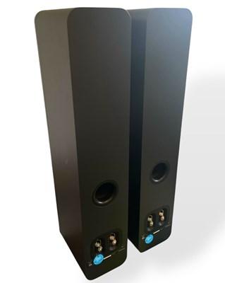 Lot 1 - Q ACOUSTICS 3050 FLOORSTANDING SPEAKERS - MATTE GRAPHITE.