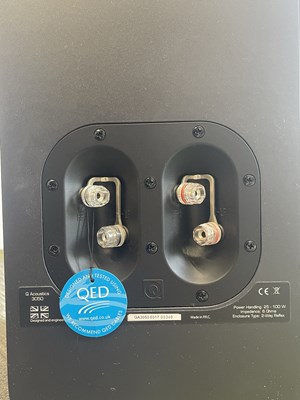 Lot 1 - Q ACOUSTICS 3050 FLOORSTANDING SPEAKERS - MATTE GRAPHITE.