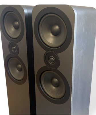 Lot 1 - Q ACOUSTICS 3050 FLOORSTANDING SPEAKERS - MATTE GRAPHITE.