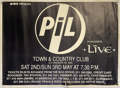 Lot 145 - PUNK INTEREST - ORIGINAL PIL CONCERT POSTER.