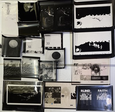 Lot 71 - ROCK ALBUM COVERS - COLLECTION OF LARGE FORMAT TRANSPARENCIES OF CLASSIC ALBUM ART INC SEX PISTOLS - NMTB.