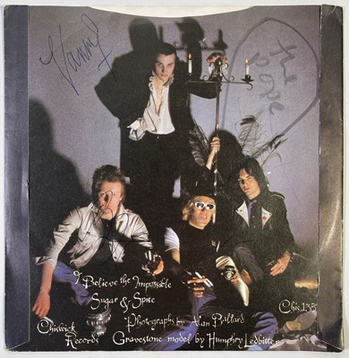 Lot 412 - THE DAMNED - SIGNED 7" SINGLE.