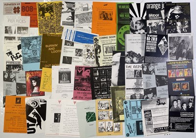 Lot 77 - 1980S/90S PROMO AND CONCERT HANDBILLS AND PROMO SLICKS - INDIE / ALT / DANCE.