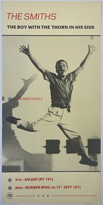 Lot 421 - THE SMITHS - ORIGINAL ROUGH TRADE PROMO POSTER FOR 'THE BOY WITH THE THORN IN HIS SIDE'.