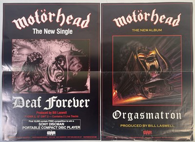 Lot 158 - MOTORHEAD - ORIGINAL 1980S PROMO RELEASE POSTERS.