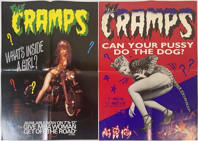 Lot 157 - THE CRAMPS - ORIGINAL 1980S PROMOTIONAL POSTERS.
