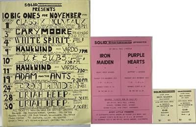 Lot 143 - IRON MAIDEN FLYERS.