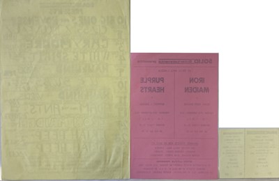 Lot 143 - IRON MAIDEN FLYERS.