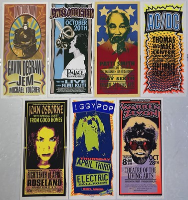 Lot 160 - MARK ARMINSKI - POSTER COLLECTION INC SIGNED EXAMPLE - AC/DC / IGGY POP AND MORE.