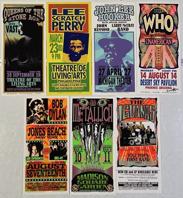 Lot 161 - MARK ARMINSKI - POSTER COLLECTION INC SIGNED EXAMPLE - METALLICA / QOTSA.