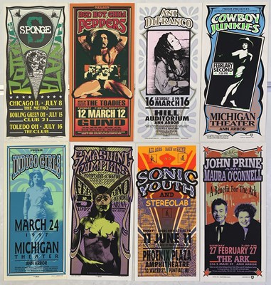 Lot 162 - MARK ARMINSKI - POSTER COLLECTION INC SIGNED EXAMPLE - SONIC YOUTH / SMASHING PUMPKINS.