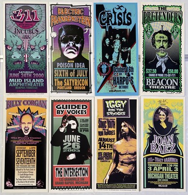 Lot 164 - MARK ARMINSKI - POSTER COLLECTION INC SIGNED EXAMPLE - IGGY AND THE STOOGES / JOAN BAEZ.
