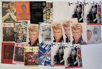 Lot 381 - DAVID BOWIE - PROGRAMME ARCHIVE INC RARE EXAMPLES.