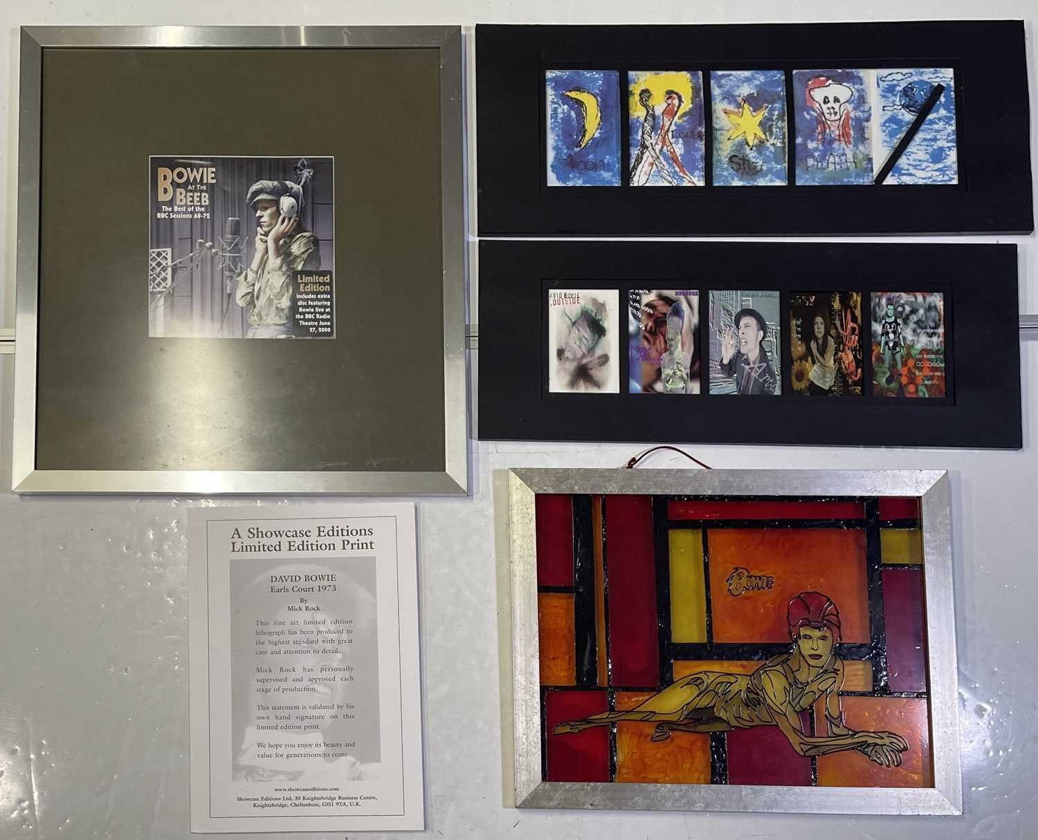 Lot 391 - DAVID BOWIE - FRAMED MEMORABILIA COLLECTION.