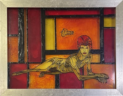 Lot 391 - DAVID BOWIE - FRAMED MEMORABILIA COLLECTION.