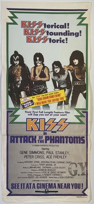 Lot 192 - KISS - ORIGINAL AUSTRALIAN DAYBILL POSTER FOR 'ATTACK OF THE PHANTOMS'.