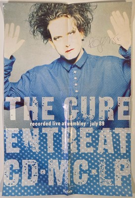 Lot 368 - THE CURE - POSTER SIGNED BY ROBERT SMITH.