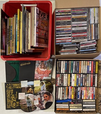 Lot 80 - MUSIC MEMORABILIA INC ECHO AND THE BUNNYMEN / INDIE CASSETTES AND CD COLLECTION / GOLDFRAPP MEMORABILIA.