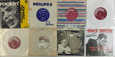 Lot 1117 - JOHNNY HALLYDAY/ VINCE TAYLOR - ROCKABILLY 7" PACK