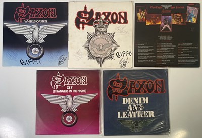 Lot 286 - SAXON - SIGNED ALBUM COLLECTION.