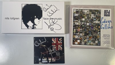 Lot 289 - SIGNED, COLLECTABLE BOX SETS INC NILS LOFGREN / EDWYN COLLINS.