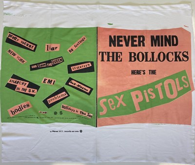 Lot 424 - ORIGINAL US SEX PISTOLS PROMOTIONAL FLAG.