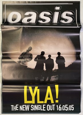 Lot 398 - OASIS - 80+ COPIES OF THE 'LYLA' BILLBOARD POSTER.
