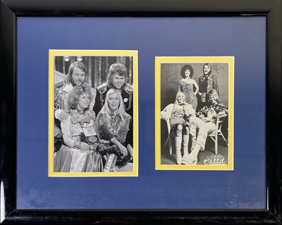 Lot 460 - ABBA - SIGNED PROMOTIONAL POSTCARD.