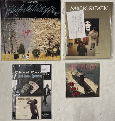 Lot 290 - SIGNED MUSIC MEMORABILIA INC BRUCE DICKINSON.