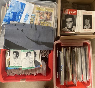 Lot 315 - ELVIS - LARGE COLLECTION OF MAGAZINES INC ELVIS MONTHLY.