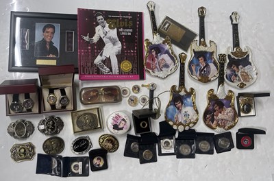 Lot 316 - ELVIS COLLECTABLES TO INC STERLING SILVER COINS.