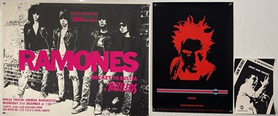 Lot 196 - PUNK - RAMONES / SEX PISTOLS - POSTERS.