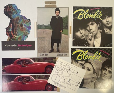Lot 200 - SHOP DISPLAYS INC NEW ORDER / BLONDIE / ELTON JOHN.
