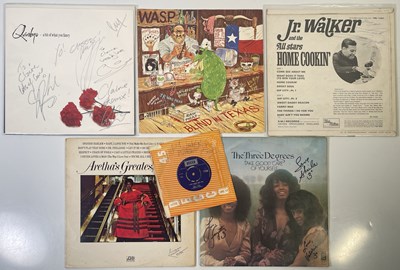 Lot 291 - SIGNED LPS AND RECORDS INC SMALL FACES / THREE DEGREES.