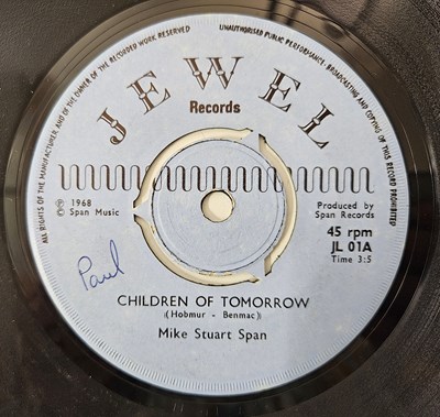 Lot 8 - MIKE STUART SPAN - CHILDREN OF TOMORROW 7" (JL 01 - ORIGINAL UK PRESSING)