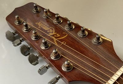 Lot 413 - DAVID BOWIE OWNED AND USED SIGNED TAKAMINE ACOUSTIC ELECTRIC GUITAR.