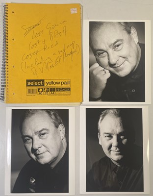 Lot 343 - THE PETE SINFIELD COLLECTION - NOTEBOOK WITH WRITING/LYRICS BY PETE.