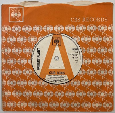 Lot 184 - ROBERT PLANT - OUR SONG 7" PSYCH DEMO RARITY ARCHIVE