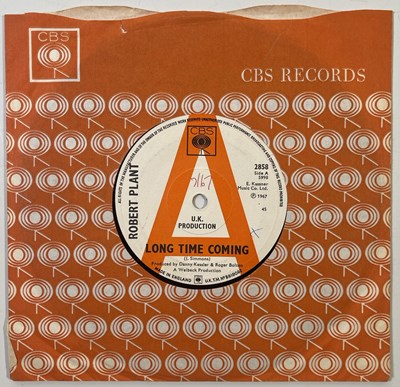 Lot 185 - ROBERT PLANT - LONG TIME COMING UK 7" DEMO RARITY
