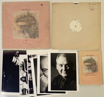Lot 352 - THE PETE SINFIELD COLLECTION - MEMORABILIA INC TEST PRESSINGS/UNDER THE SKY SIGNED BOOK