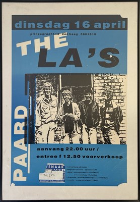 Lot 357 - THE PAUL HEMMINGS COLLECTION - THE LA'S / LIGHTNING SEEDS AND MORE - DUTCH POSTER FOR THE LA'S.